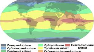 Кліматотвірні чинники. Кліматичні пояси і типи клімату Землі