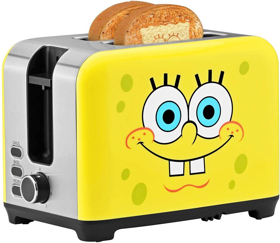 Amazon.com: SpongeBob SquarePants 2-Slice Toaster: Home &amp; Kitchen