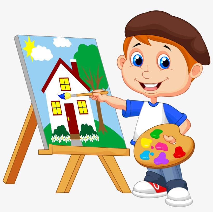 Clip Art Transparent - Kid Painting Clipart - Free Transparent PNG Download - PNGkey