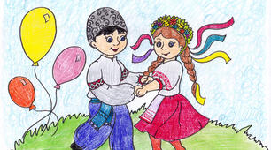 Пісня для дітей дошкільного віку "Веселий гопачок" (власна розробка)
