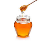 Jar of Honey with Wooden Drizzler Stock Image - Image of nectar, liquid: 12666343