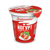 Йогурт с фруктовым наполнителем «Клубника» 2,1% жира - ТМ «Яготинское»