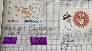 Голосні і приголосні звуки та букви в  українській мові.