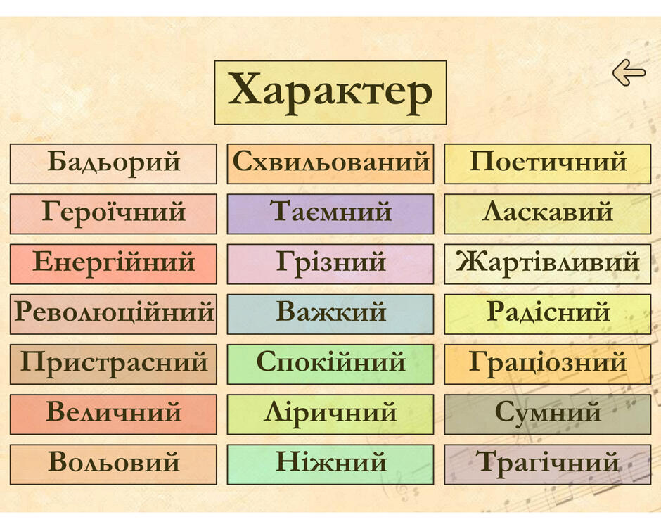 Какой характер музыки. Характер музыки. Характеры музыки список. Характер музыки таблица. Характер музыки какой бывает.