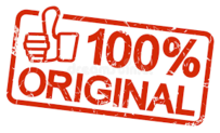 красный ОРИГИНАЛ штемпеля 100% Иллюстрация вектора - иллюстрации насчитывающей награженное, продукт: 55942390