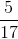 \frac{5}{17}