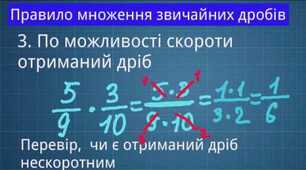 Множення дробів
