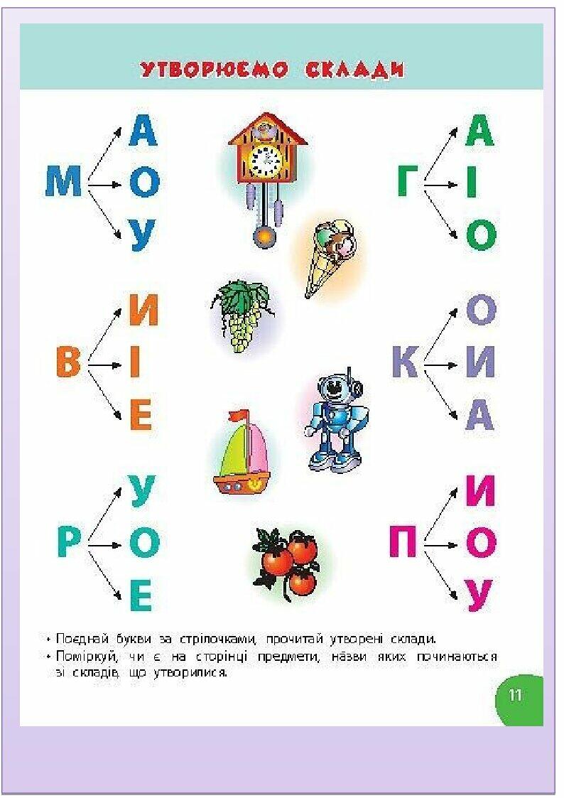 Картки для розчитування 1 клас | . Дидактичні матеріали