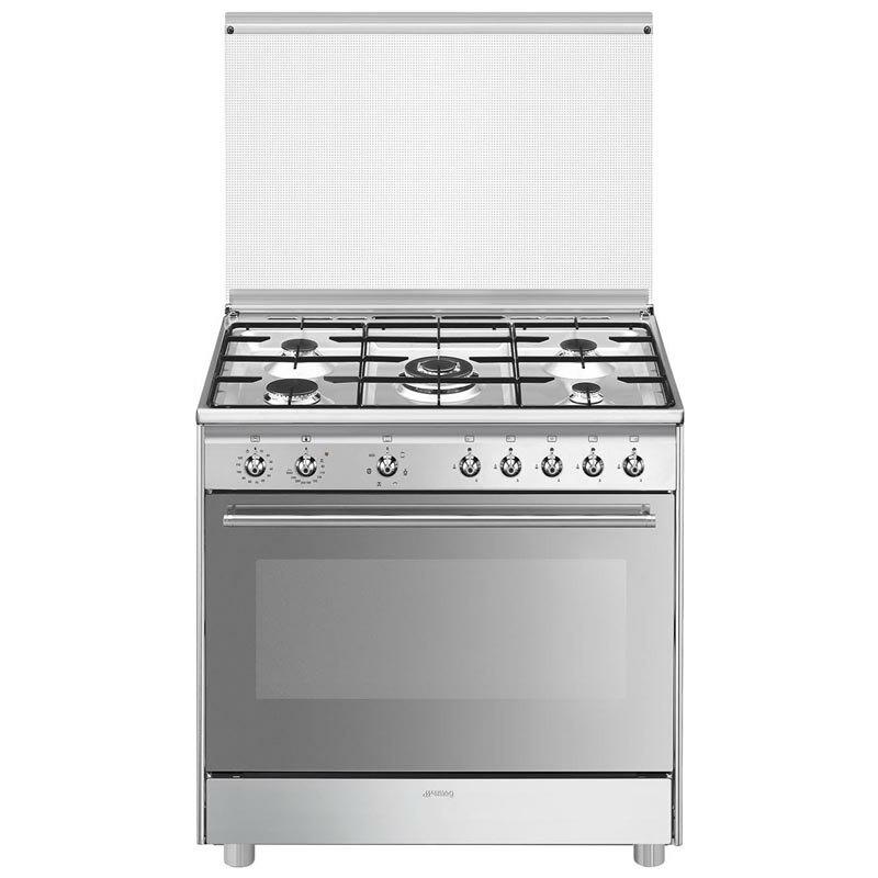 Smeg Classica Concerto SX91SV9 Natural Gas Cooker 5 Zones + Oven Серый, Techinn