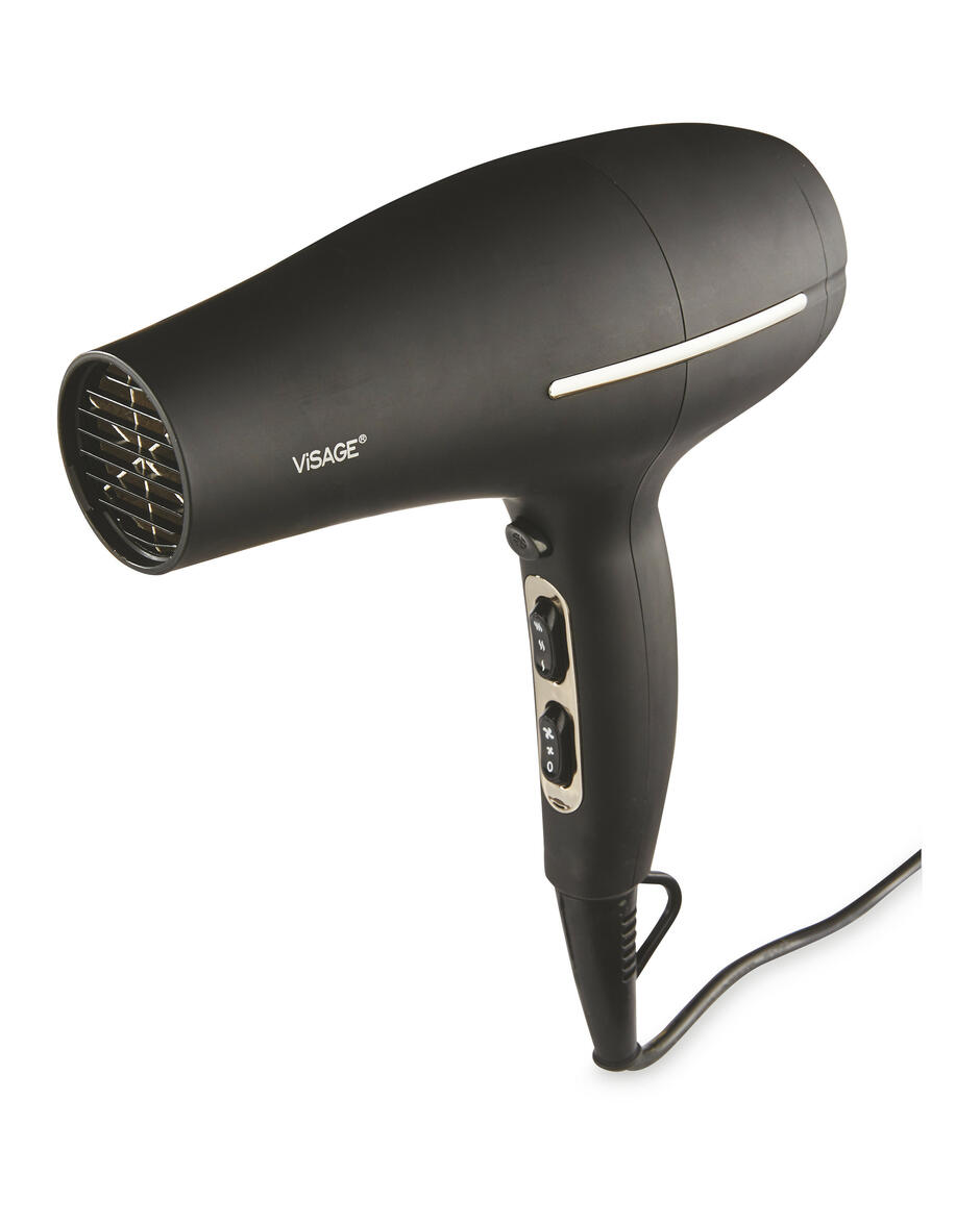 Black/Chrome Ionic Hairdryer - ALDI UK