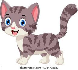 Grey Cat Cartoon Images, Stock Photos &amp; Vectors | Shutterstock