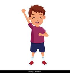 happy boy cartoon icon, flat design Stock Vector Image &amp; Art - Alamy