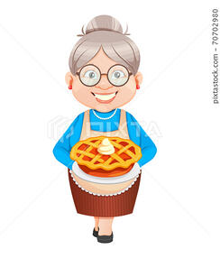 Grandma cartoon character. Happy Grandparents Day - Stock Illustration [70702980] - PIXTA