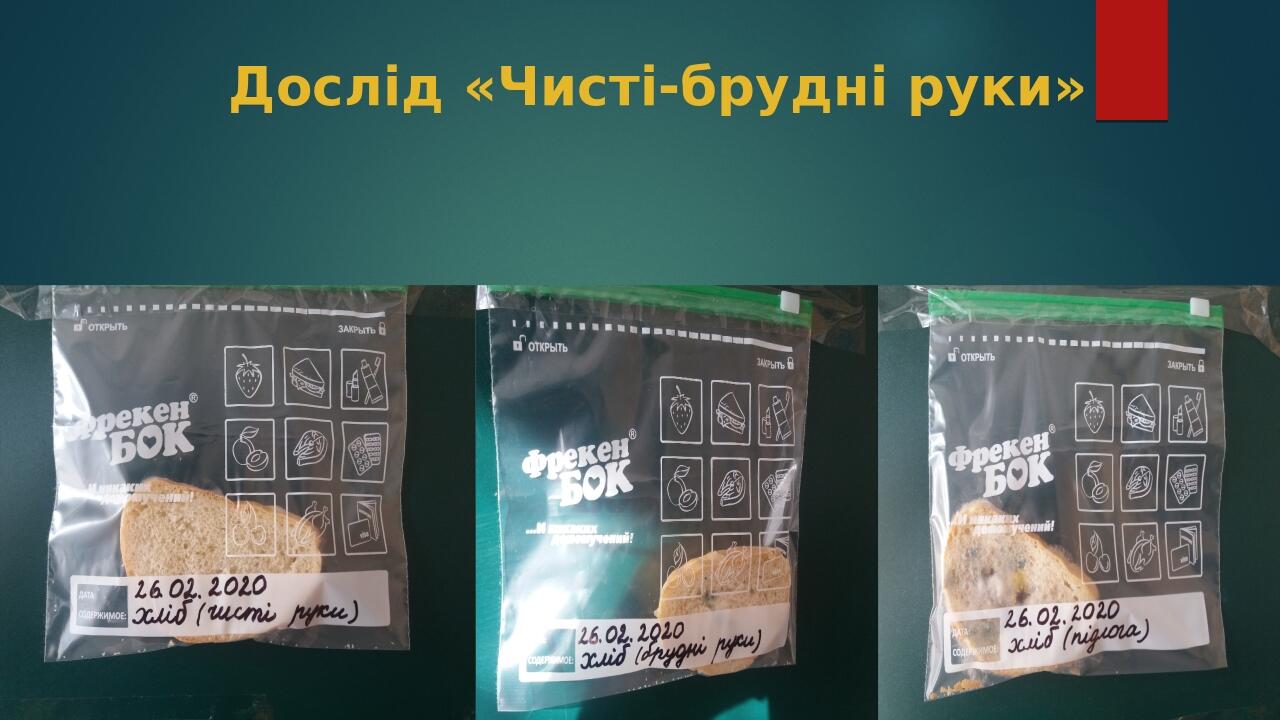 Дослід «Чисті-брудні руки»