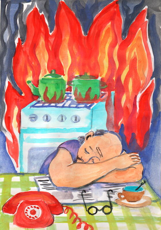 Завдання від рятувальників - малюнок на «вогняну» тематику (ФОТО)