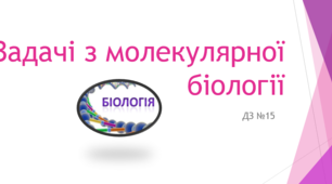 Задачі з молекулярної біології (ДЗ)
