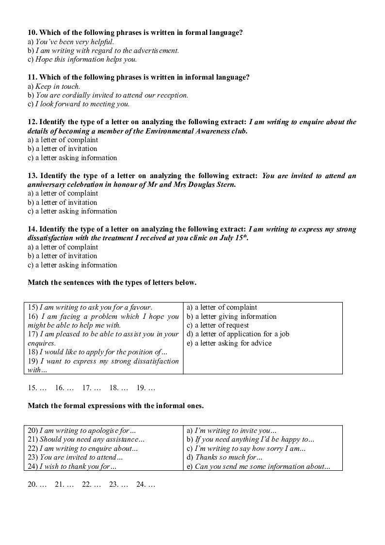 Business English Test Variant A 