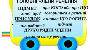  Головні члени речення