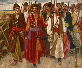 Козаки йдуть | Ukrainian art, Warrior, Ukrainian clothing