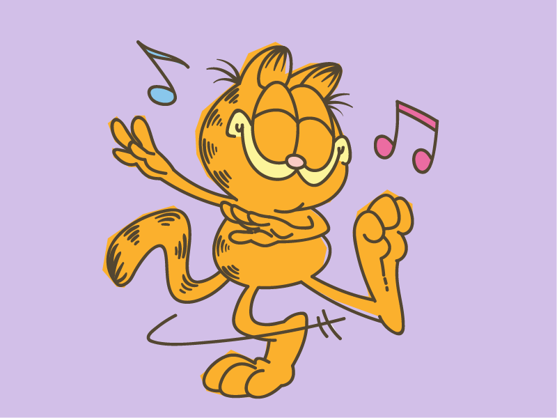 Garfield LINE Sticker by Bare Tree Media on Dribbble