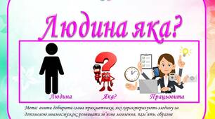Дидактична гра "Людина яка?"