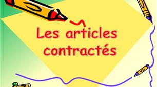 Les articles contractés 2