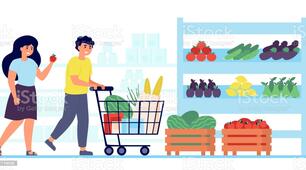 Ma mère va faire les courses