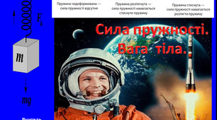 Сила пружності. Вага  тіла