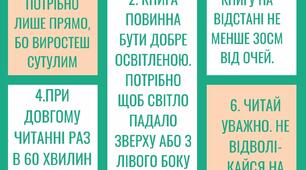 Плакат для бібілотеки "Як читати книгу"