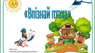 Дидактична гра "Впізнай птаха"