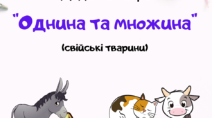 Дидактична гра " Однина та множина"