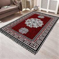 Buy Cazimo Antique Carpet (Maroon, Polyester, Standard) Online at Low Prices in India - Amazon.in