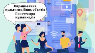 Тестування з теми: "Опрацювання мультимедійних об'єктів. Поняття про мультимедіа". І частина
