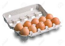 An Open Carton Egg Box With Eggs Stock Photo, Picture And Royalty Free Image. Image 4967846.