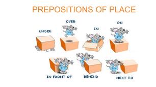 Prepositions of place and movement