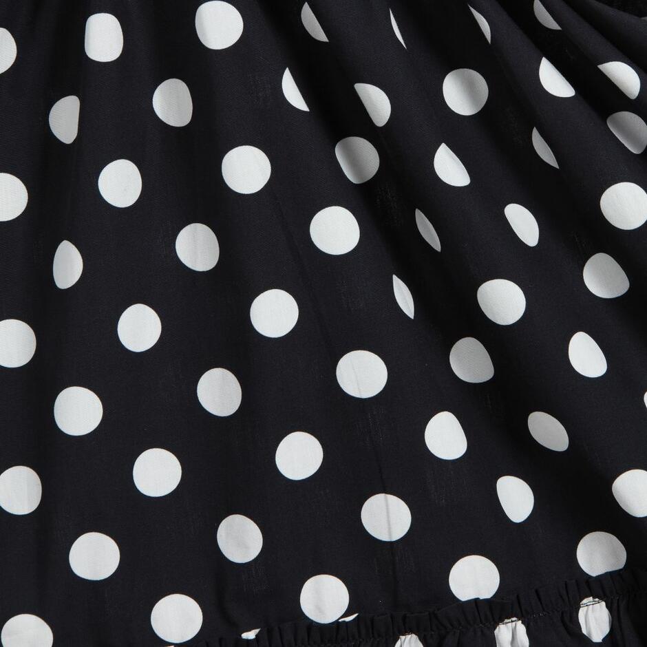 Phi Clothing - Black &amp; White Spotted Dress | Childrensalon Outlet
