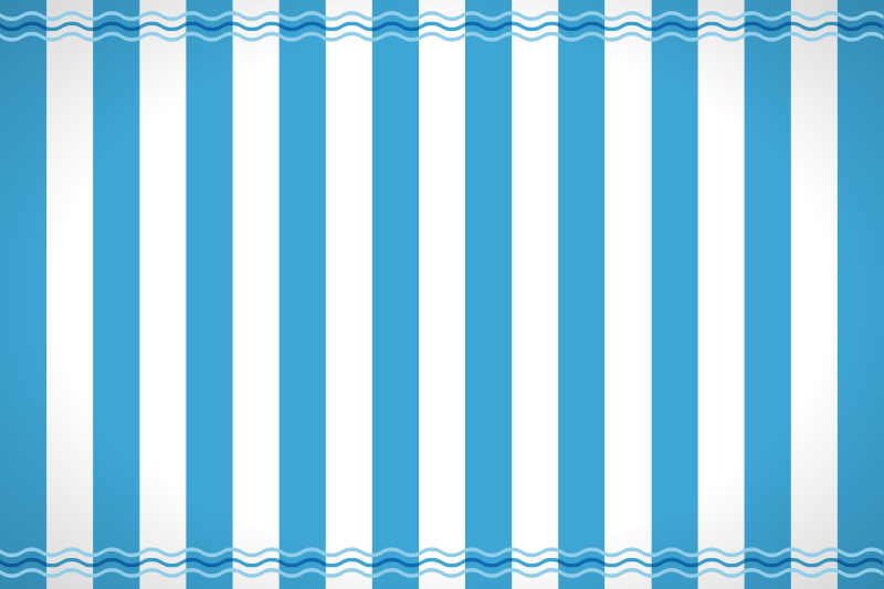 Blue and white striped sailor carpet - TenStickers