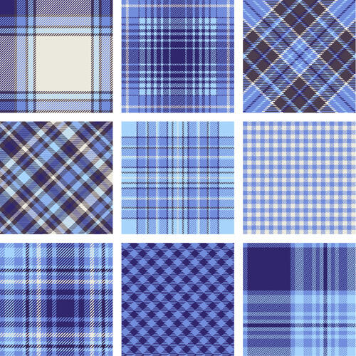 Plaid fabric patterns seamless vector Vectors in editable .ai .eps .svg format free and easy download id:578045