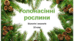 Презентація "Голонасінні рослини", біологія