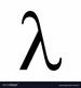 Lambda greek symbol Royalty Free Vector Image - VectorStock