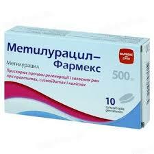 Метилурацил-Фармекс суппозитории рект. по 0.5 г №10 (5х2) : инструкция + цена в аптеках | Tabletki.ua
