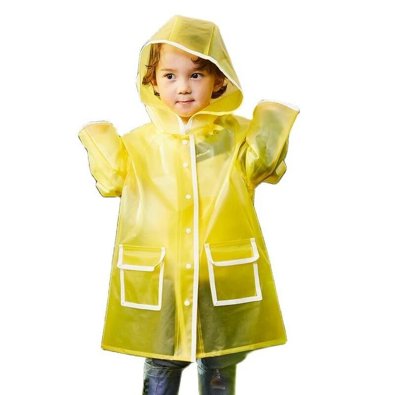 Kids Clear Raincoat Yellow Long Children Rain Coat Transparent Waterproof Poncho Rain Jacket Kids Capa De Chuva Birthday Gift|Raincoats| - AliExpress