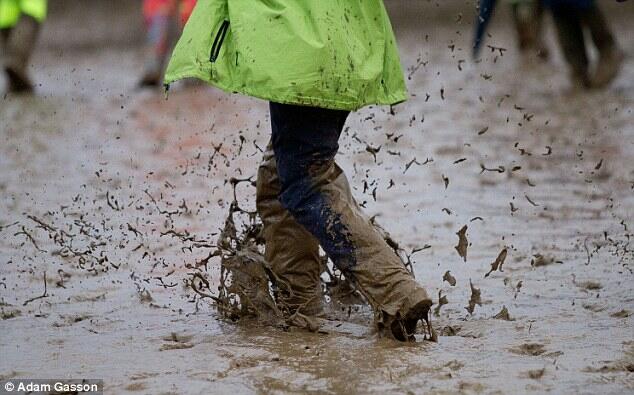 Weather is set to become even more muddy thanks to the constant rain | Daily Mail Online