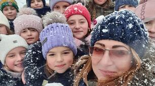 ❄🌨☃️Прогулянка зимою, коли є сніг, це завжди радісна подія для учнів 2-Г класу. 