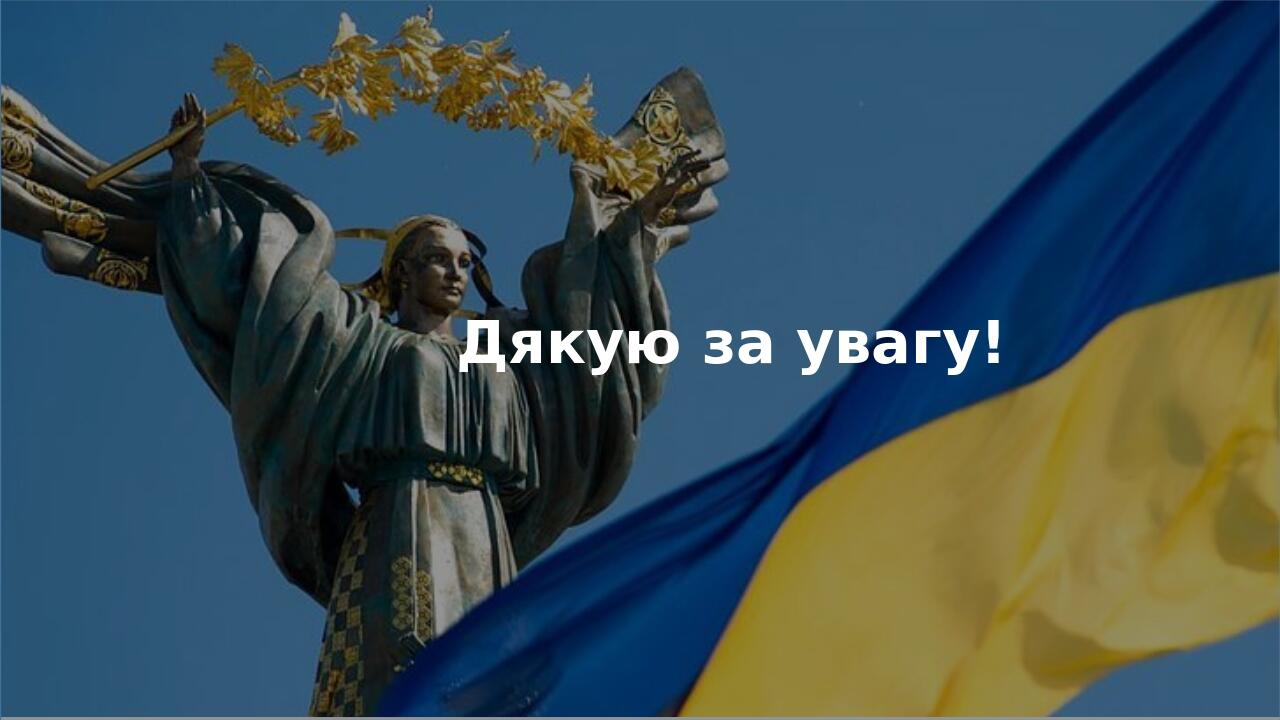Дякую за увагу!