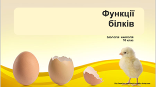 Презентація "Білки: біологічне значення"