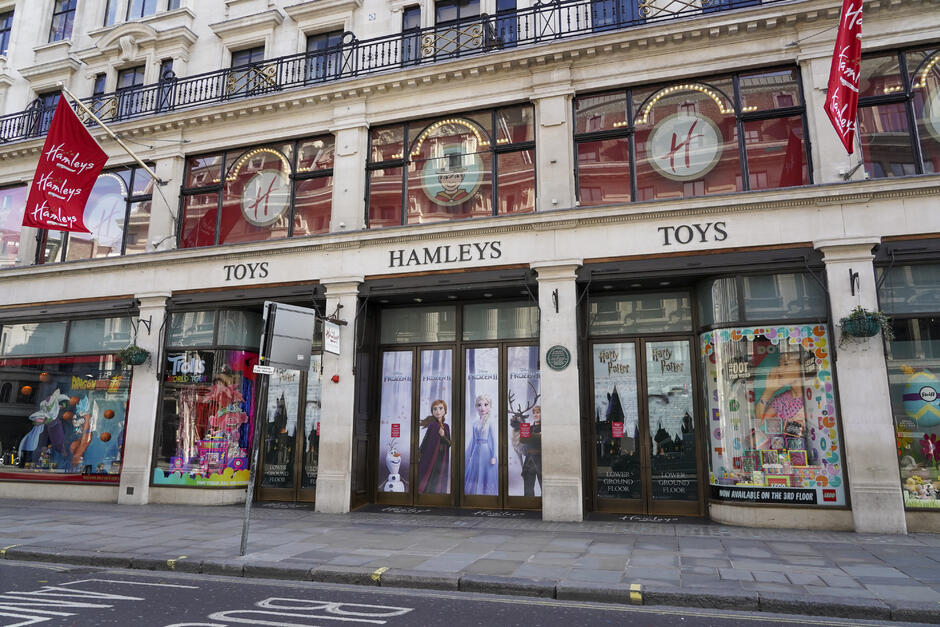 Who owns Hamleys toy store in London?