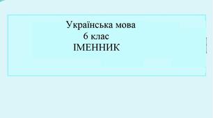 Українська мова 6 клас. Контрольна робота (тест з 12 запитань) . Іменник