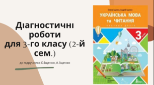 Діагностувальні роботи з української мови на друге півріччя 3 класу розроблені  Іщенка до підр.