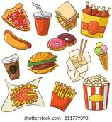 Vector Illustration Junk Food Set Stock Vector (Royalty Free) 111779393